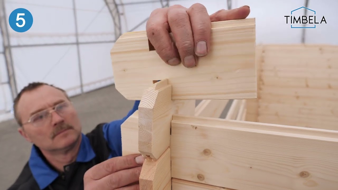 Timbela 205 woodshed, bike storage, trash bin storage, garden storage video assembly manual