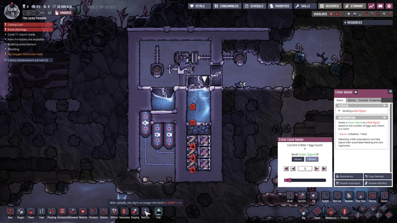 [ONI] Critter Drown Room
