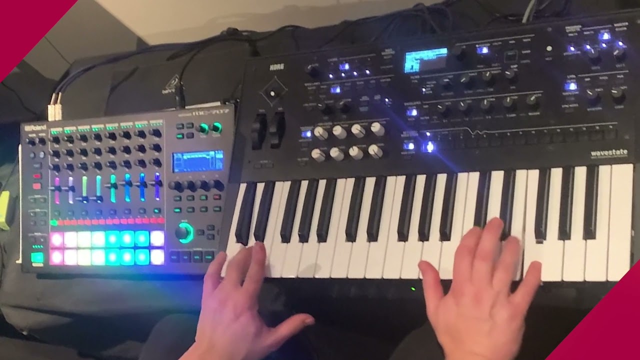 Korg Wavestate - Roland MC707 - Jam in C Major