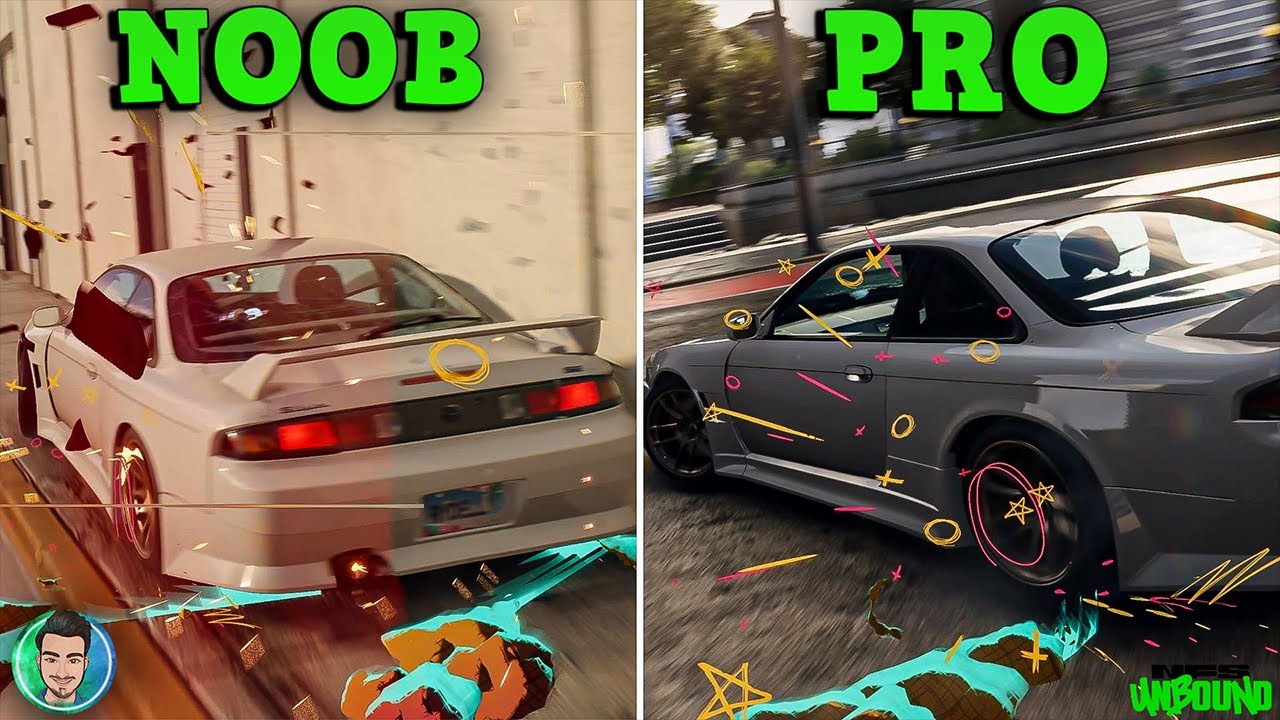 Noob vs Pro Drift Driving - Need For Speed Unbound 4K UHD