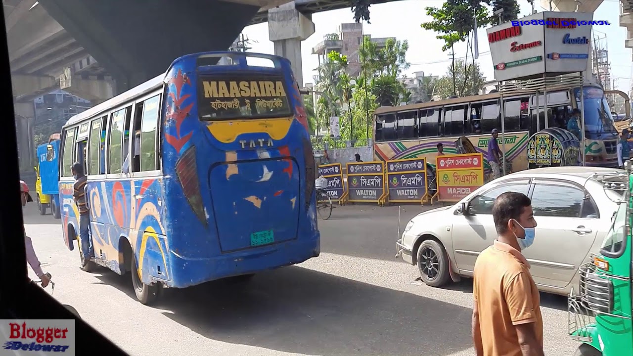 ফ্লাইওভারের নিচে সবুজ বাগান। Chittagong City