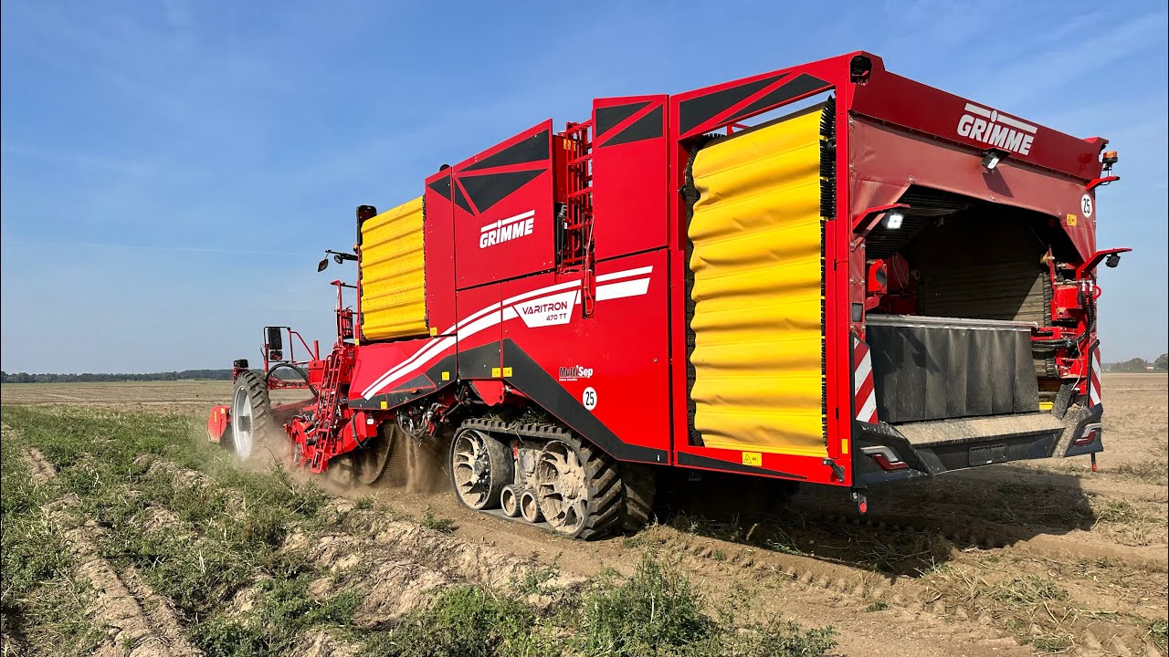 Wykopki ziemniaków samojezdnym cztero rzędowym GRIMME VARITRON 470