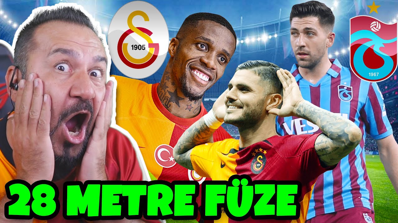 ALİ CABBAR ZAHA ve ICARDI ŞOV! 28 METRE FÜZE GOL! | FIFA 23 GALATASARAY-TRABZONSPOR DERBİSİ