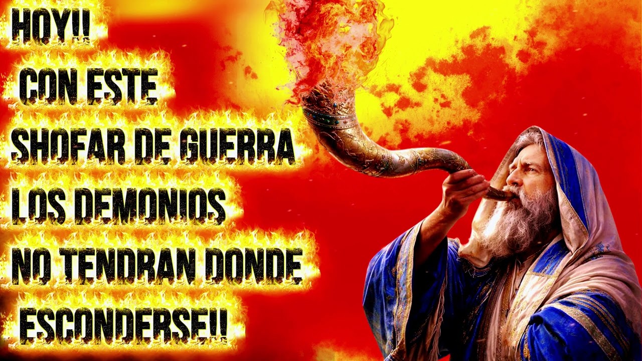 ✨✨MUSICA CON SHOFAR QUE  HACE HUIR TODA FUERZA DE OSCURIDAD DE TU VIDA✨#SHOFAR #MUSICADEGUERRAESPIRI