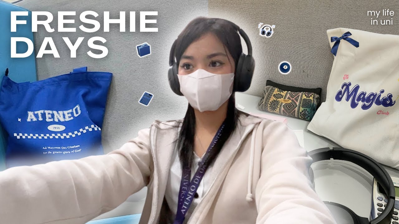 weeks in uni as an addu freshie 𓏲 ๋࣭ ࣪˖🎧— night classes, study & practice days, girl dinner w/bffs