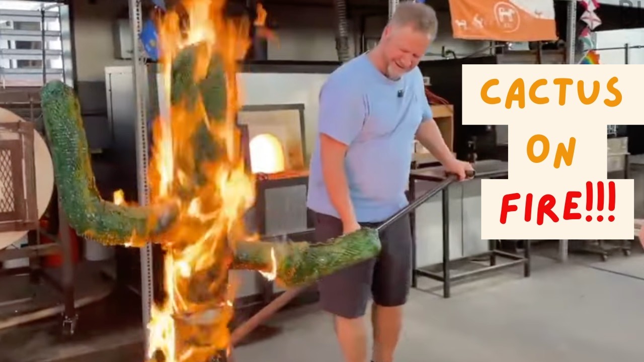 Saguaro Cactus on Fire!