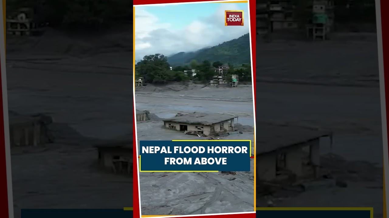 Nuwakot Flood Latest Update: Aerial View Shows Masive Destruction #nepalflashflood #flood #viral
