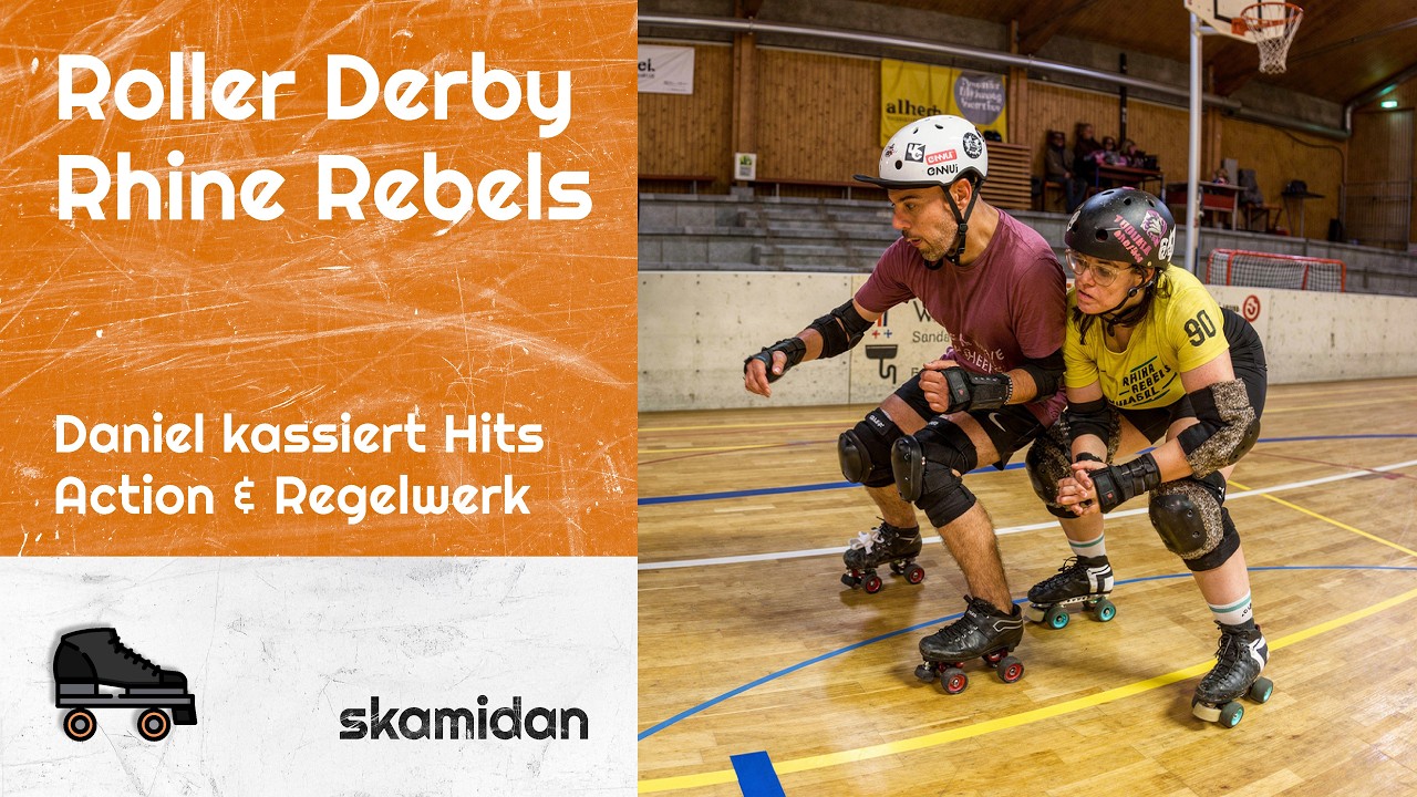 Das ist Roller Derby – Daniel kassiert ordentlich Hits und lernt das Regelwerk – Rhine Rebels Basel