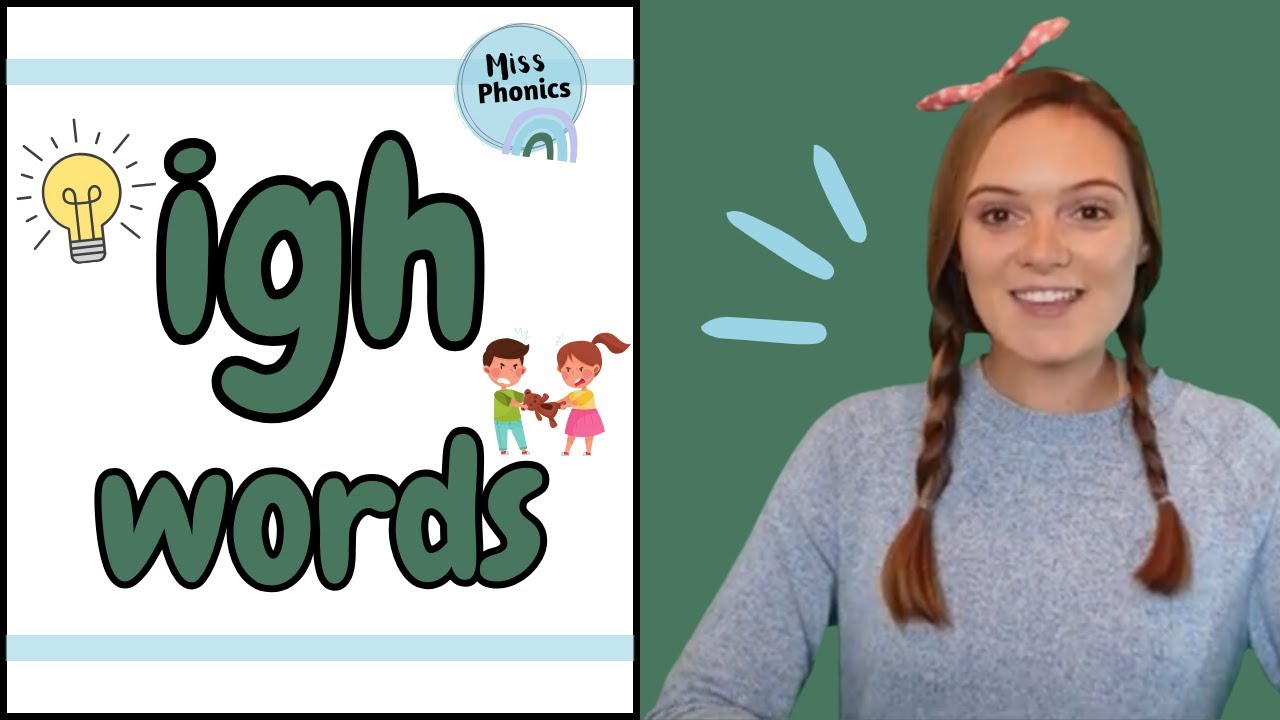'igh' Words | Blending Phonics | 'igh' Words with Pictures | Learn to Read | British Teacher