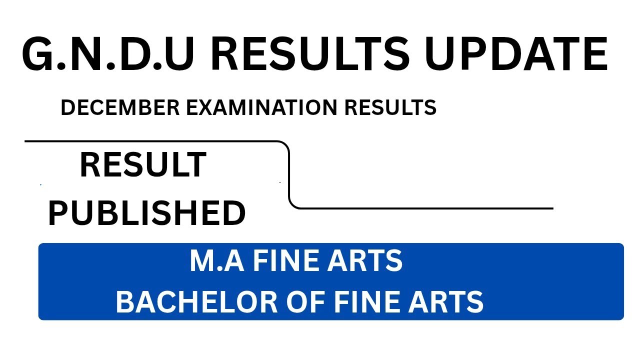 G.N.D.U RESULT NEWS TODAY #gnduresult2025 #gnduresultnewstoday #gnduexamnews #gnduupdate 