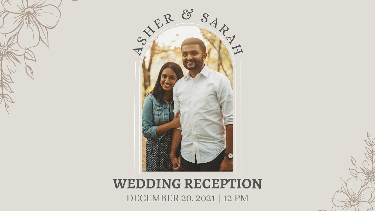 LIVE Wedding Reception of Asher & Sarah | 12.20.21 | 12:00PM CDT