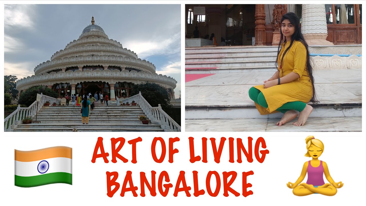 ART OF LIVING //SRI SRI RAVISHANKAR ASHRAM TOUR // TRIMURTI TEMPLE // YOGA AND MEDITATION CENTRE.