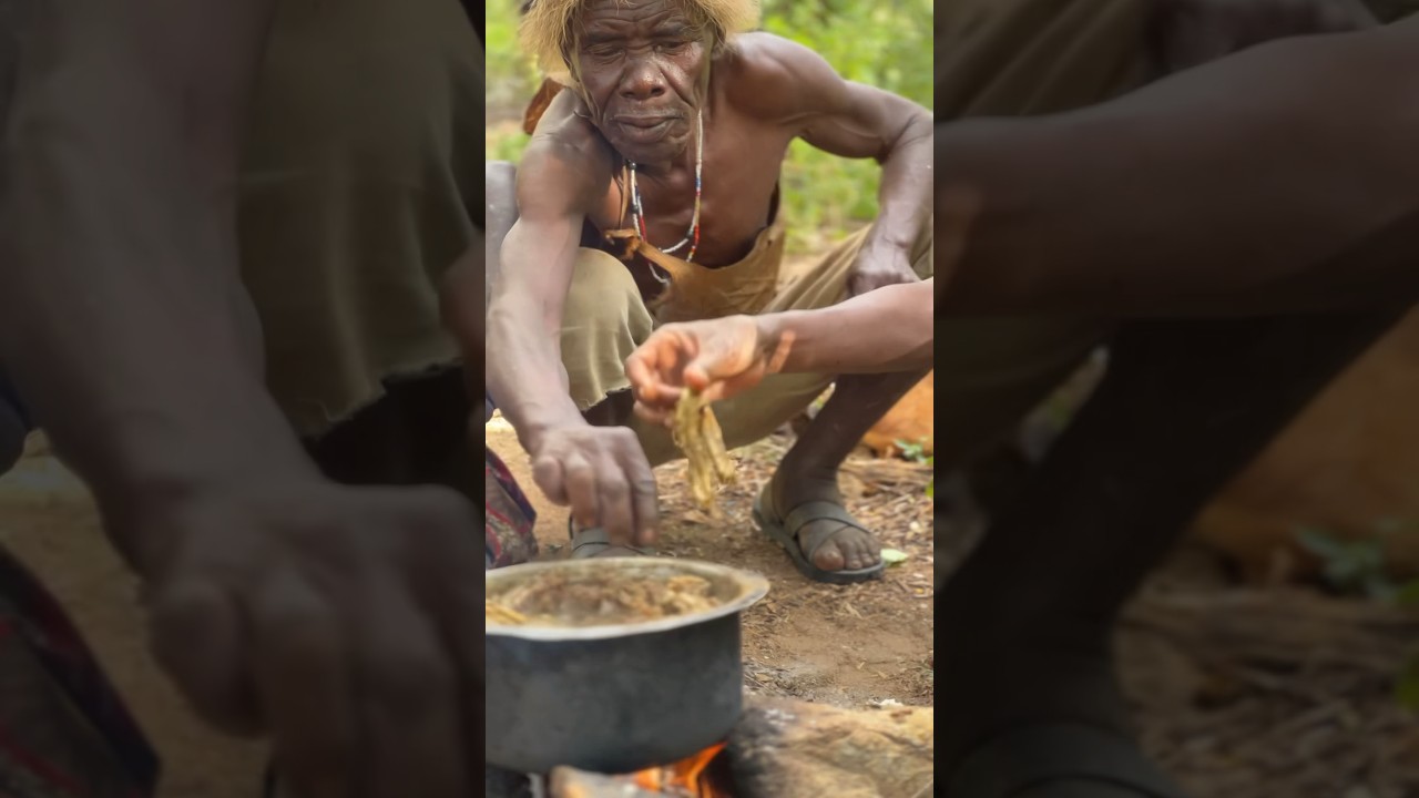 The most delicious soup ever 😋🥰Amazing experience #viral #hadzabetribe #trending