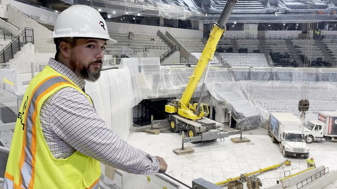 Selective demolition at Indiana Pacers stadium