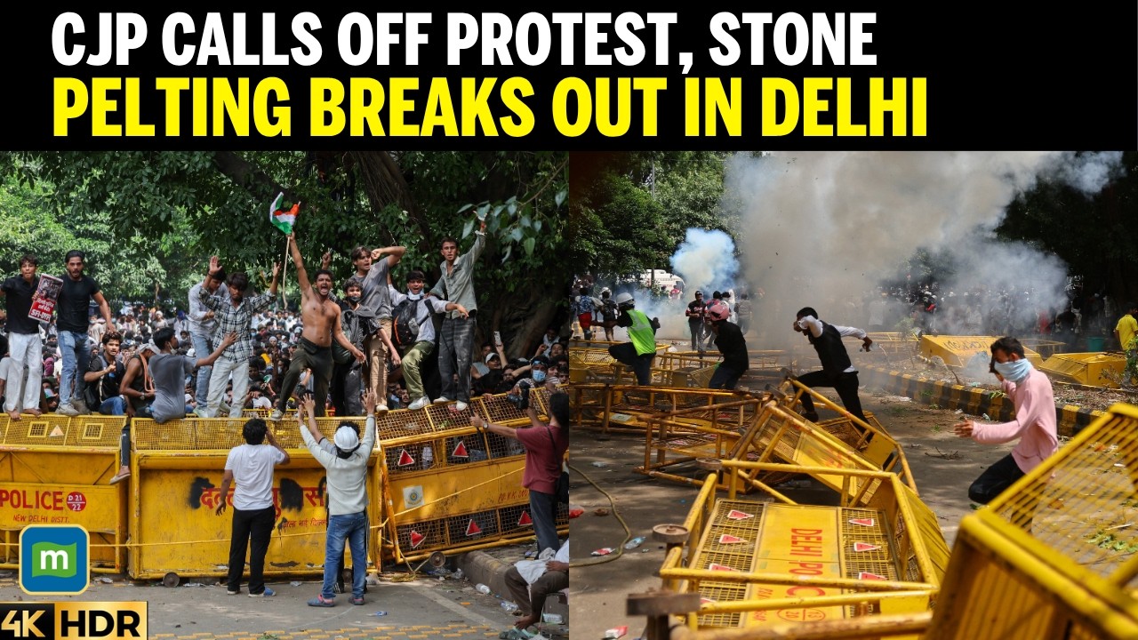 CJP Calls Off Jantar Mantar Stir After Pradhan Resigns, Stone Pelting Clashes Erupt