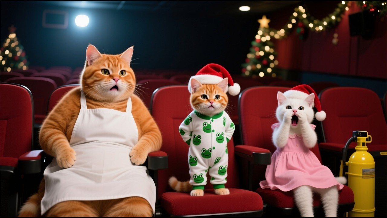 Ginger Kitten&rsquo;s Movie Disaster Shocks Mama Cat 🎬😱