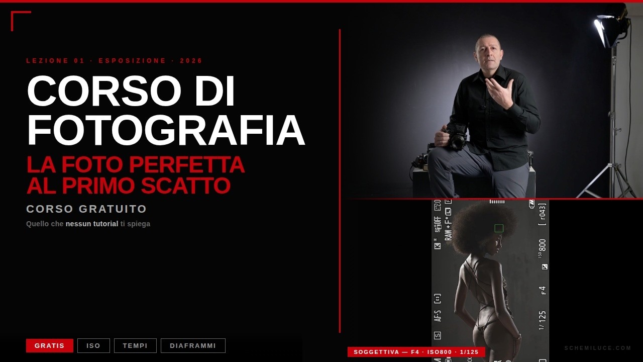Da dentro la fotocamera — corso di fotografia gratuito 2026 | La foto perfetta al primo scatto