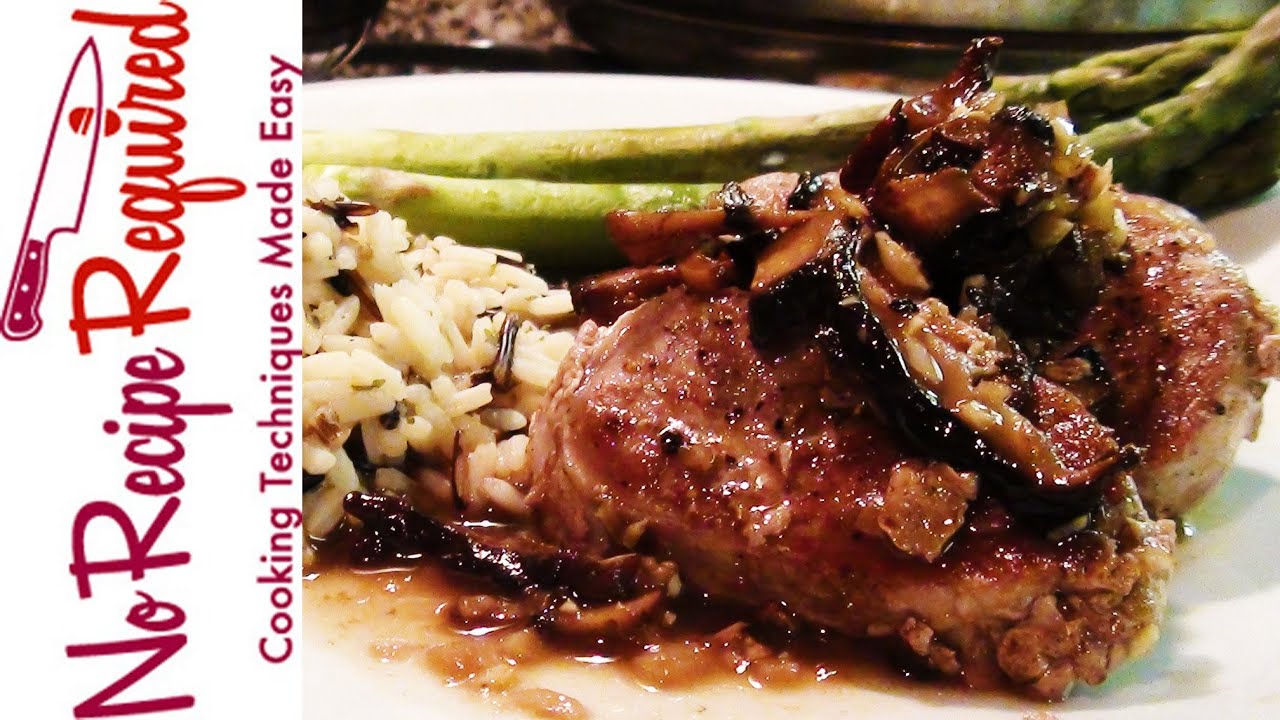 Свиная вырезка Марсала - NoRecipeRequired.com