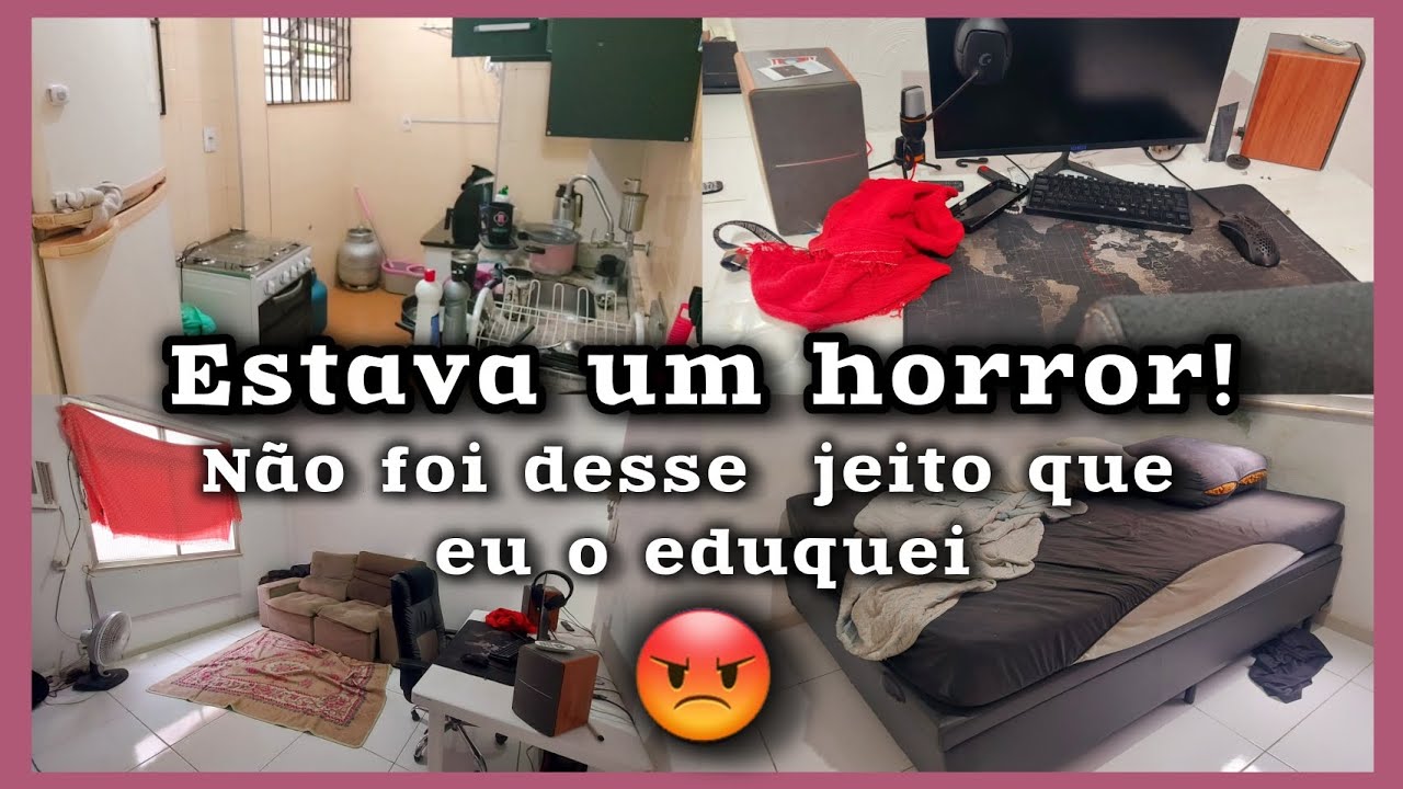 ✨️FAXINA pesada no APÊ  do meu filho do meio ✨️ Aff ... tomei foi uma surra viu 🤜o quê acharam? 🤔 