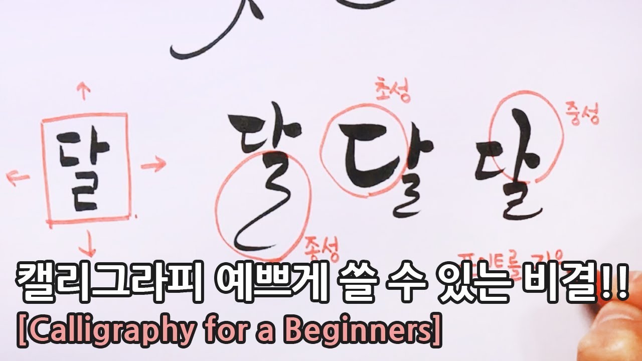 Eng sub) 초보자들을 위한 캘리그라피 강좌 #01 : [Calligraphy For a Beginners]
