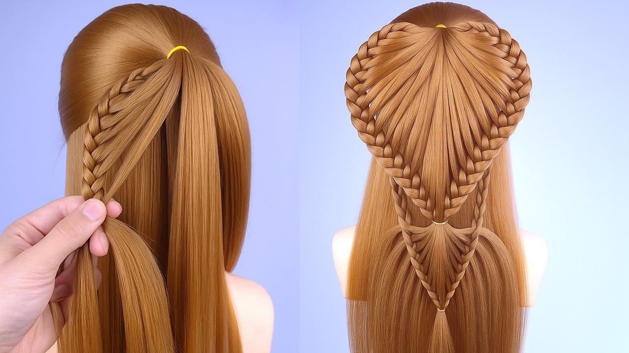Very Beautiful Wedding Hairstyle | Trendy & Elegant Hair Tutorial