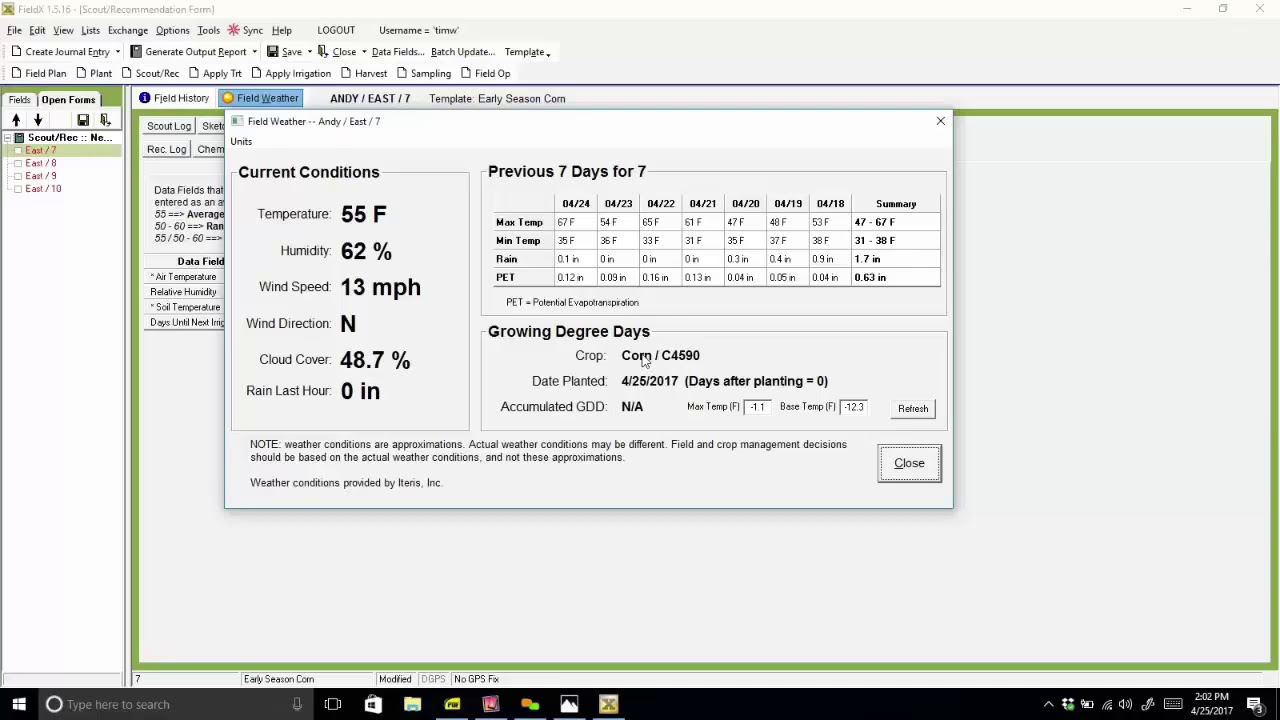 Creating Scout and Recommendation Entries in FieldX Office