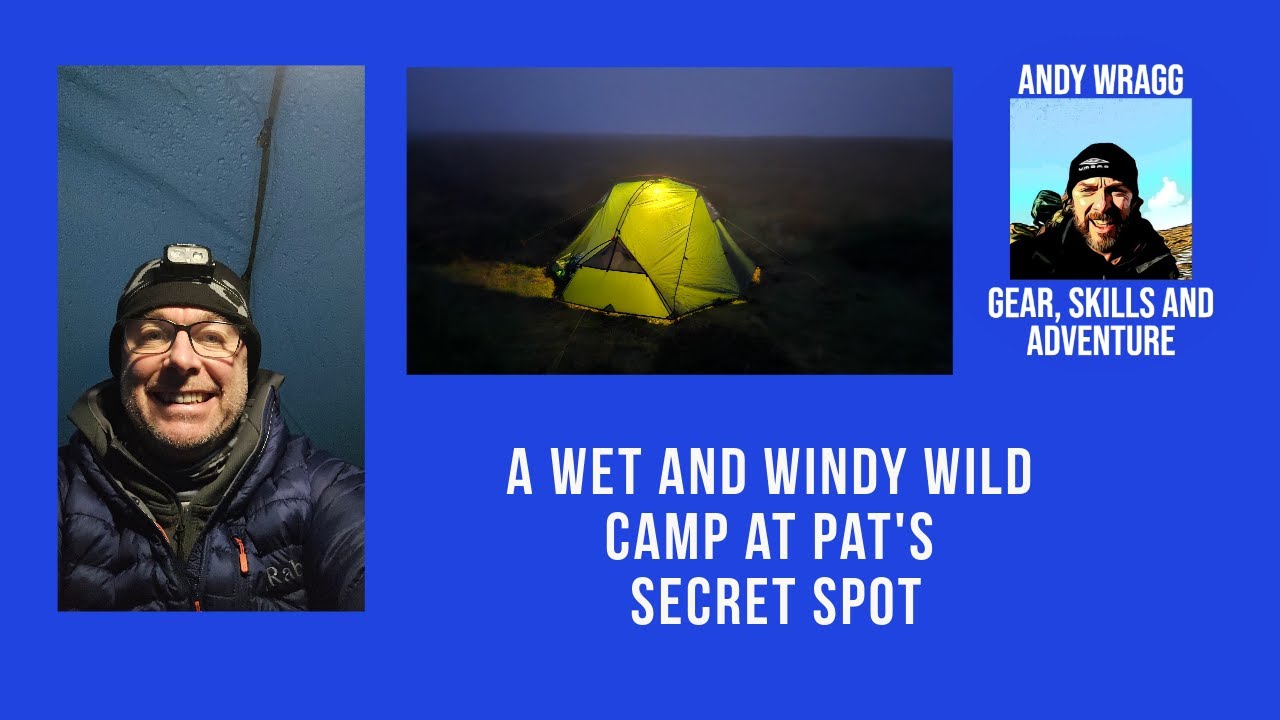 A Wet Wildcamp at the secret spot #peakdistrict  #terranova #rab  #wildcamping #Panacea2