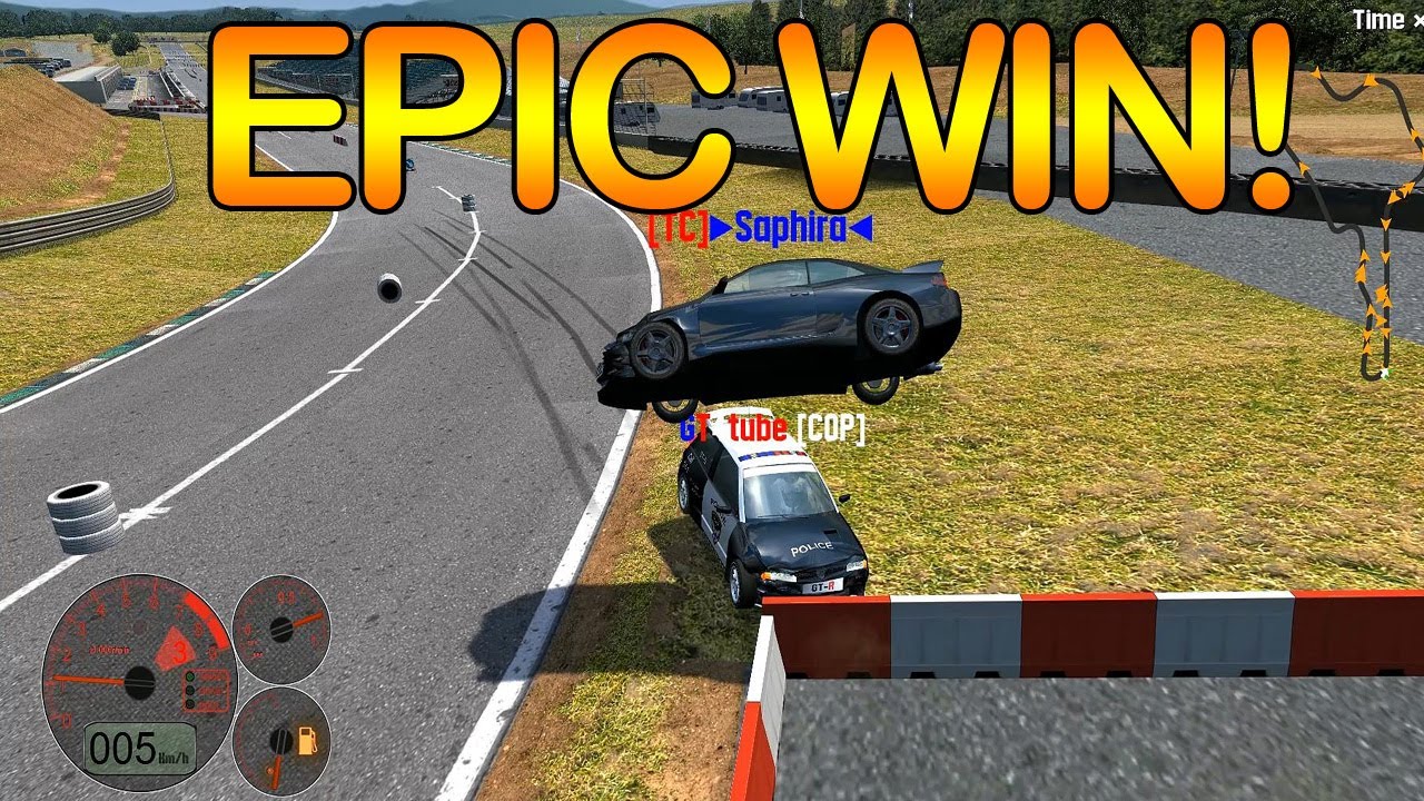 Live For Speed s2 - [TC] City-Driving - Chase Epic Win!