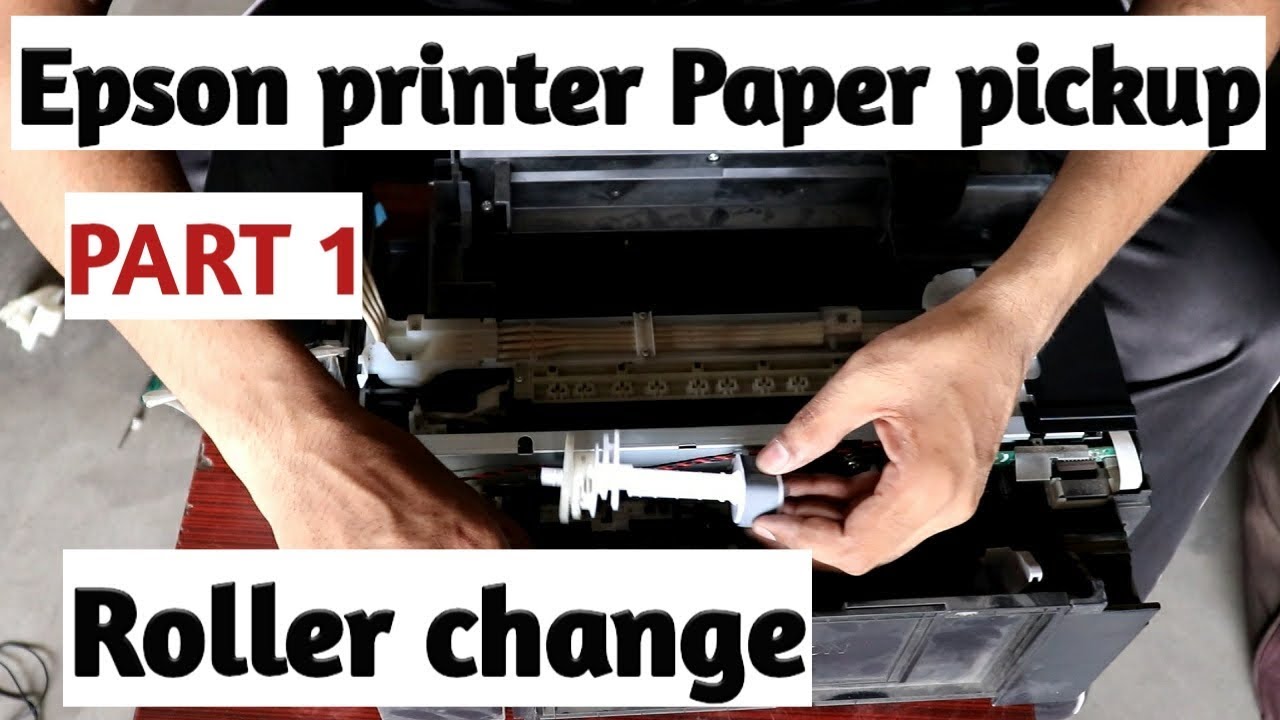 Epson Any Printer Paper pickUp Roller change Step by step || FIX NoT PICK Up Paper Glossy PART 1