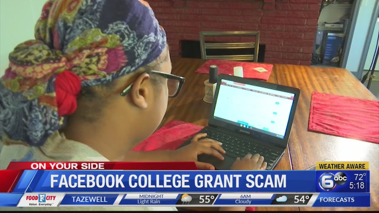 Facebook college grant scam