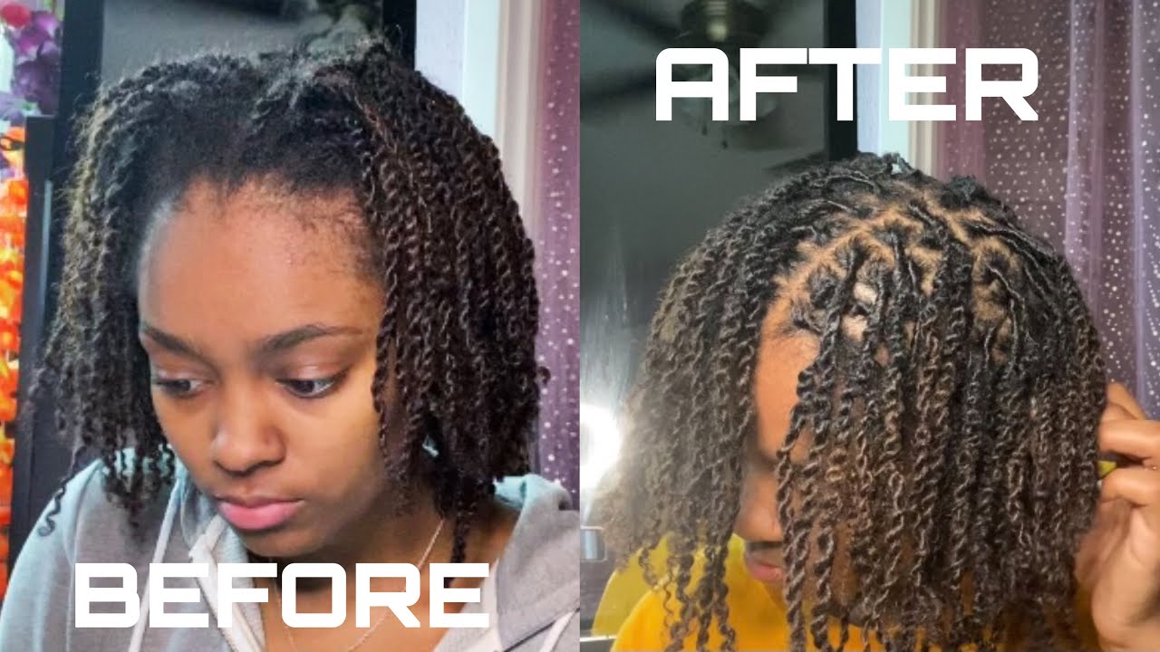 FIRST TIME WASHING & RETWISTING STARTER LOCS!! | 2 STRAND TWISTS!