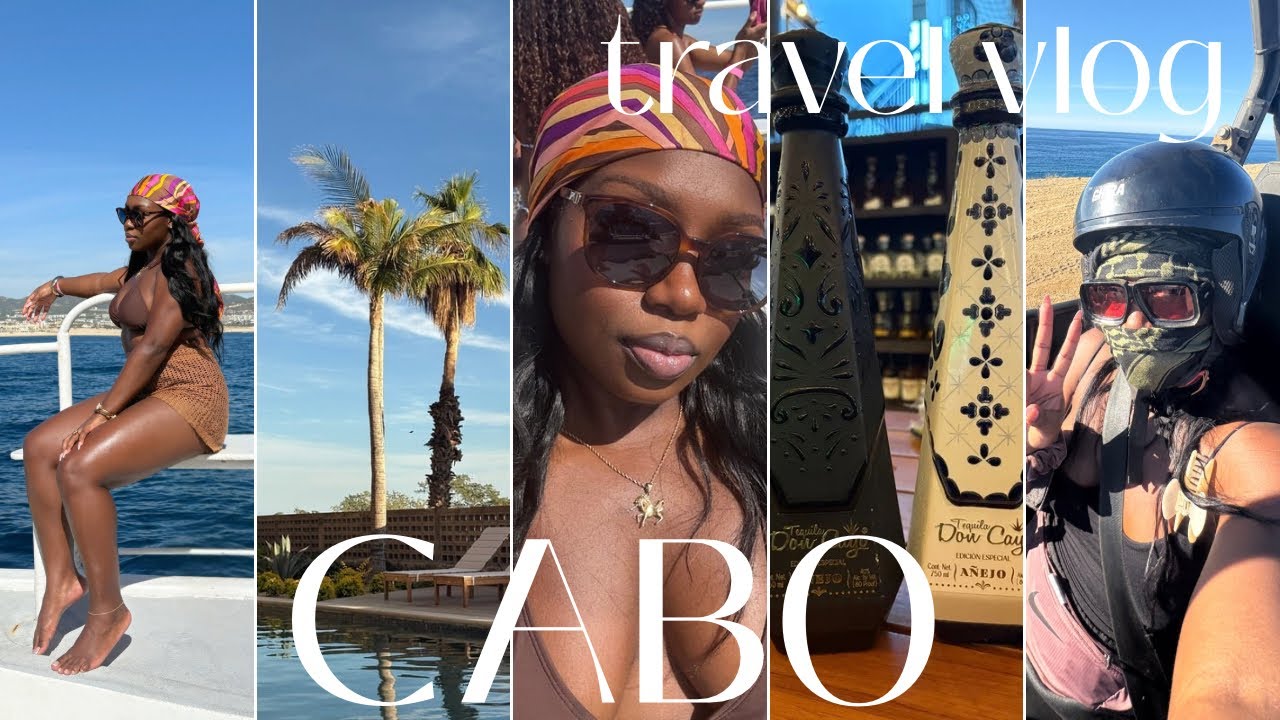 CABO travel vlog | fire show, camelback riding, hip hop boat party, nightlife  | the rare breeed