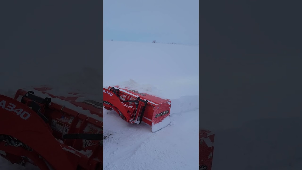 #kubota #bx23s and #snowpusher vs some massive drifts.  stay tuned!
