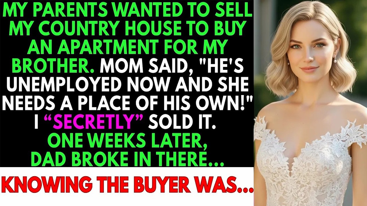 Parents tried selling her cabin for brother; she sold it first, cut ties.