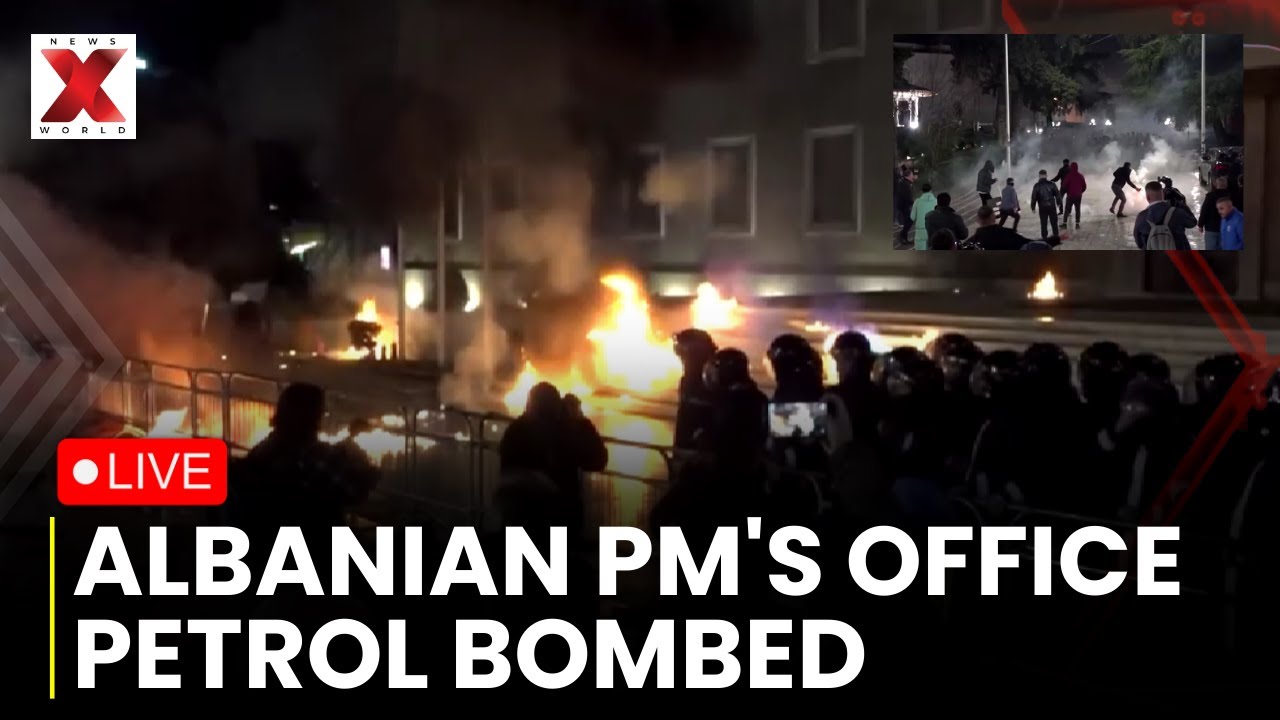 Albania Protest LIVE: Protesters Attack Albanian Government Building With Petrol Bombs