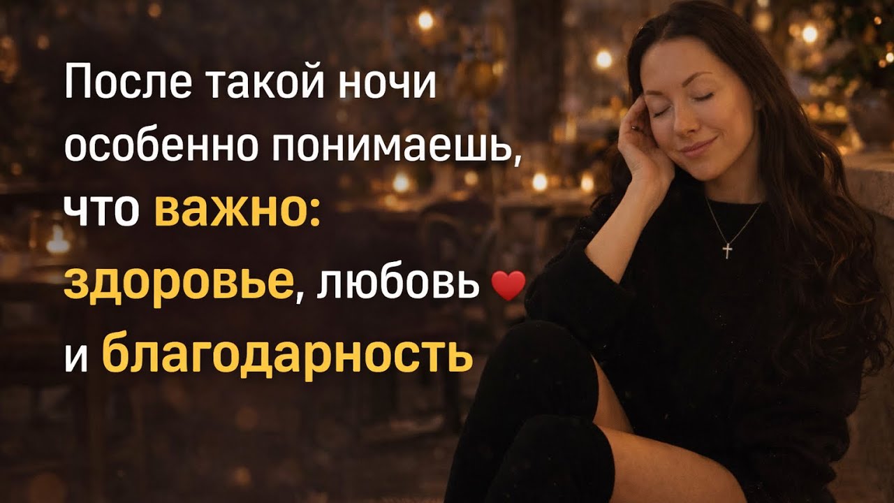 После такой ночи особенно понимаешь, что важно: здоровье, любовь и благодарность 🤗🥰