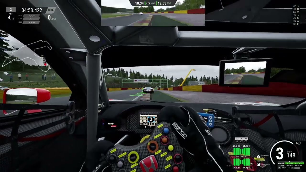 Assetto Corsa Competizione - treinando com Controle Xbox