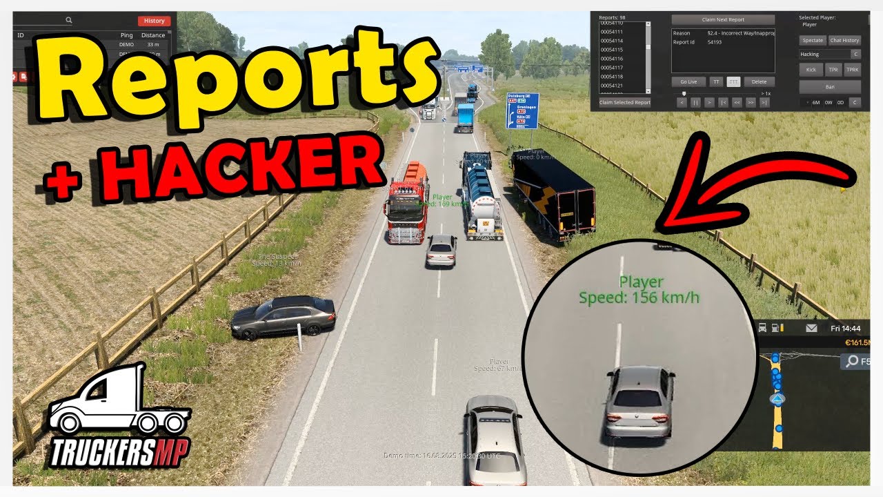 ⛔ Finding a Hacker + Game Reports 🗂️ | TruckersMP