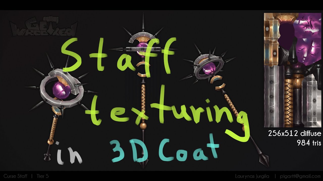 | PigArt | : Staff texturing in 3D Coat