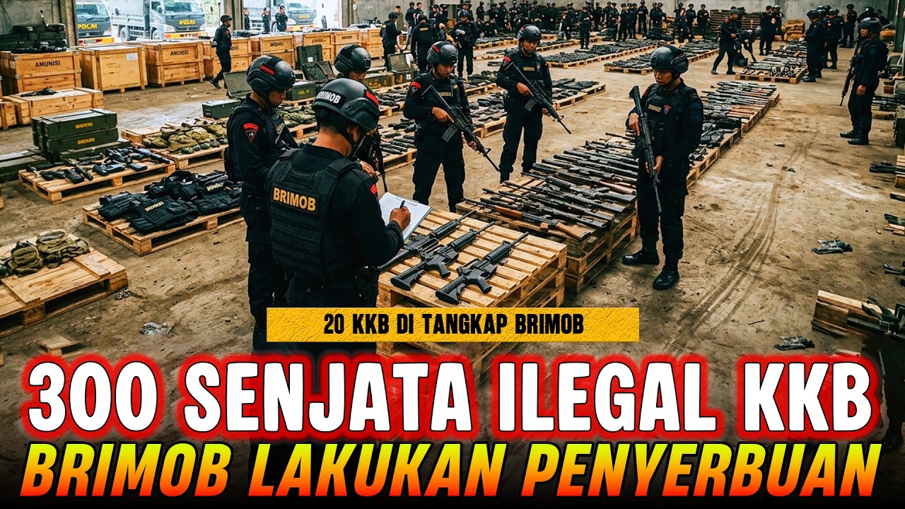 BRIMOB SITA 300 SENJATA ILEGAL KKB‼️20 ANGGOTA KKB DIAMANKAN , GAGAL SER4NG MARKAS ?
