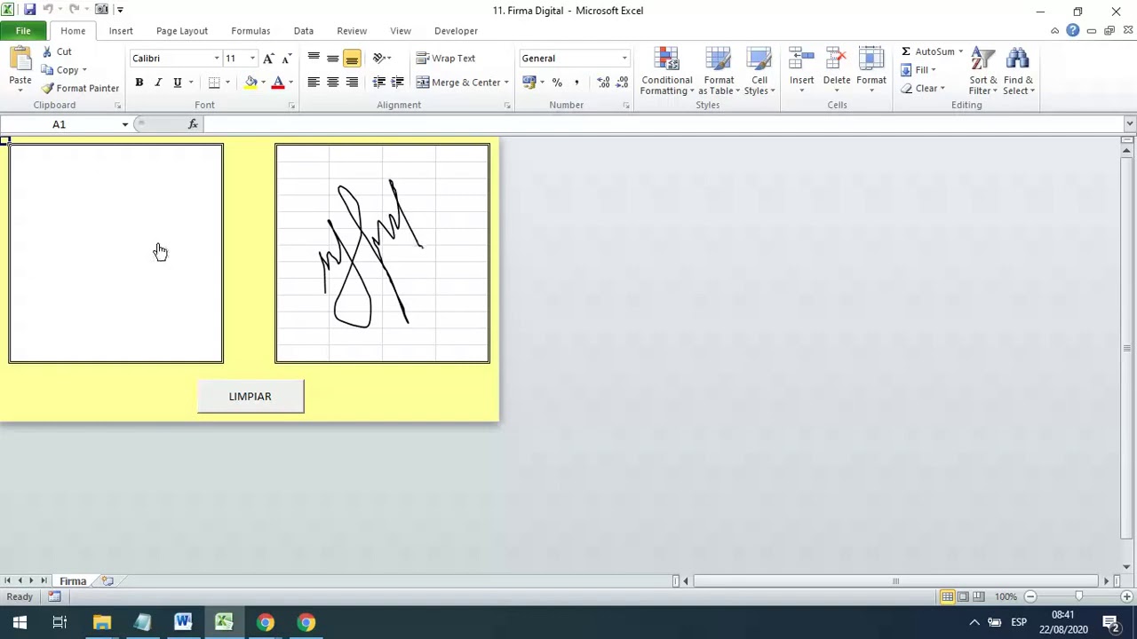 FIRMAS DIGITALES EN EXCEL