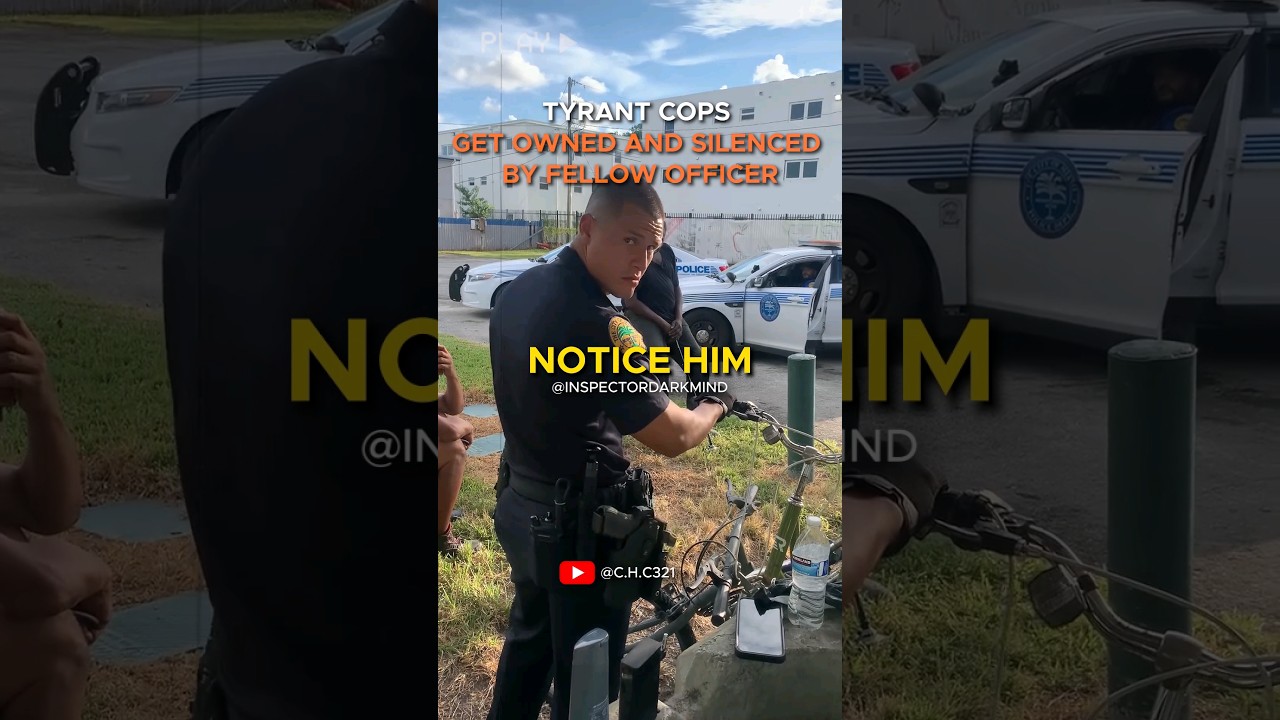 Tyrant Cop Gets Owned and Silenced by Fellow Officer When the Former Doesn't Know the Law #police