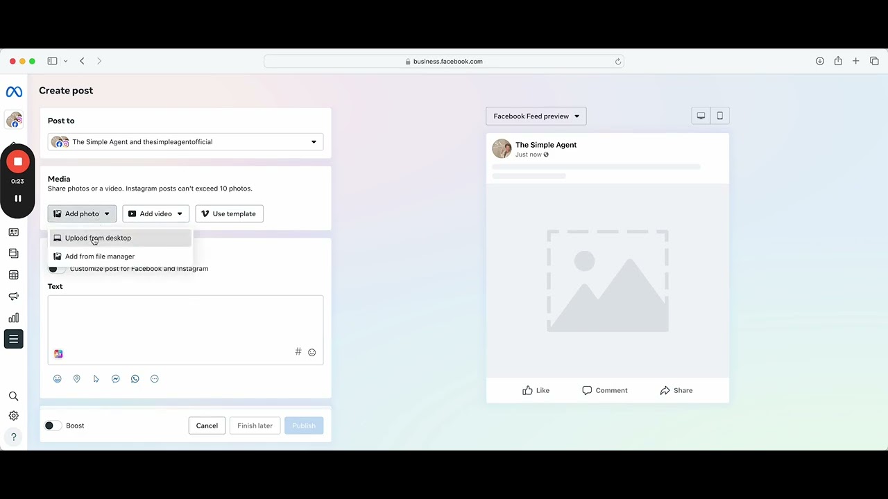 How to schedule carousel posts directly from your computer