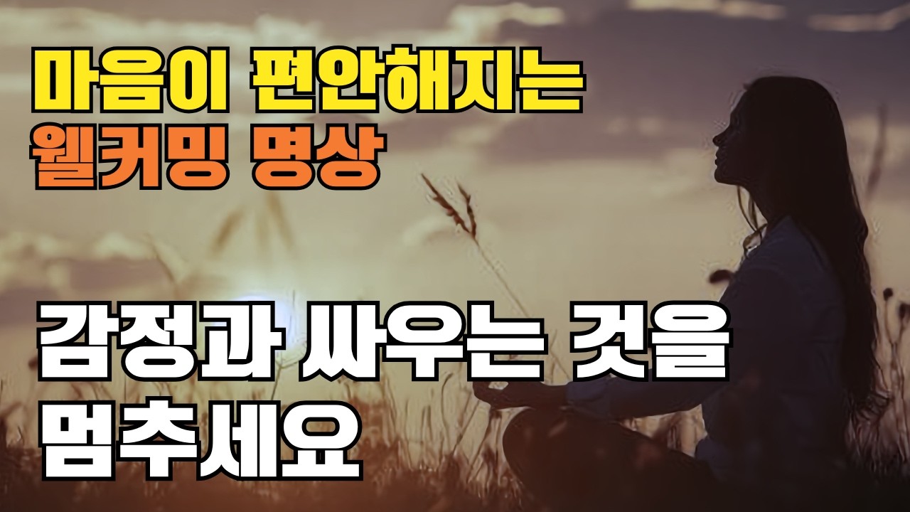 감정과 싸우는 것을 멈추세요 | 10분 만에 마음이 편안해지는 감정허용 [웰커밍 명상]