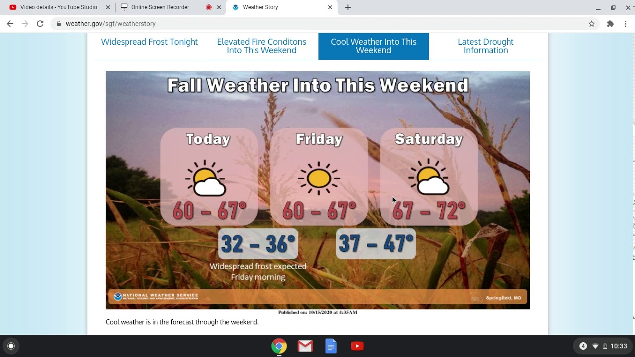 Frost Advisory In Effect, Elevated Frost And Fire Weather Conditions Are Possible,