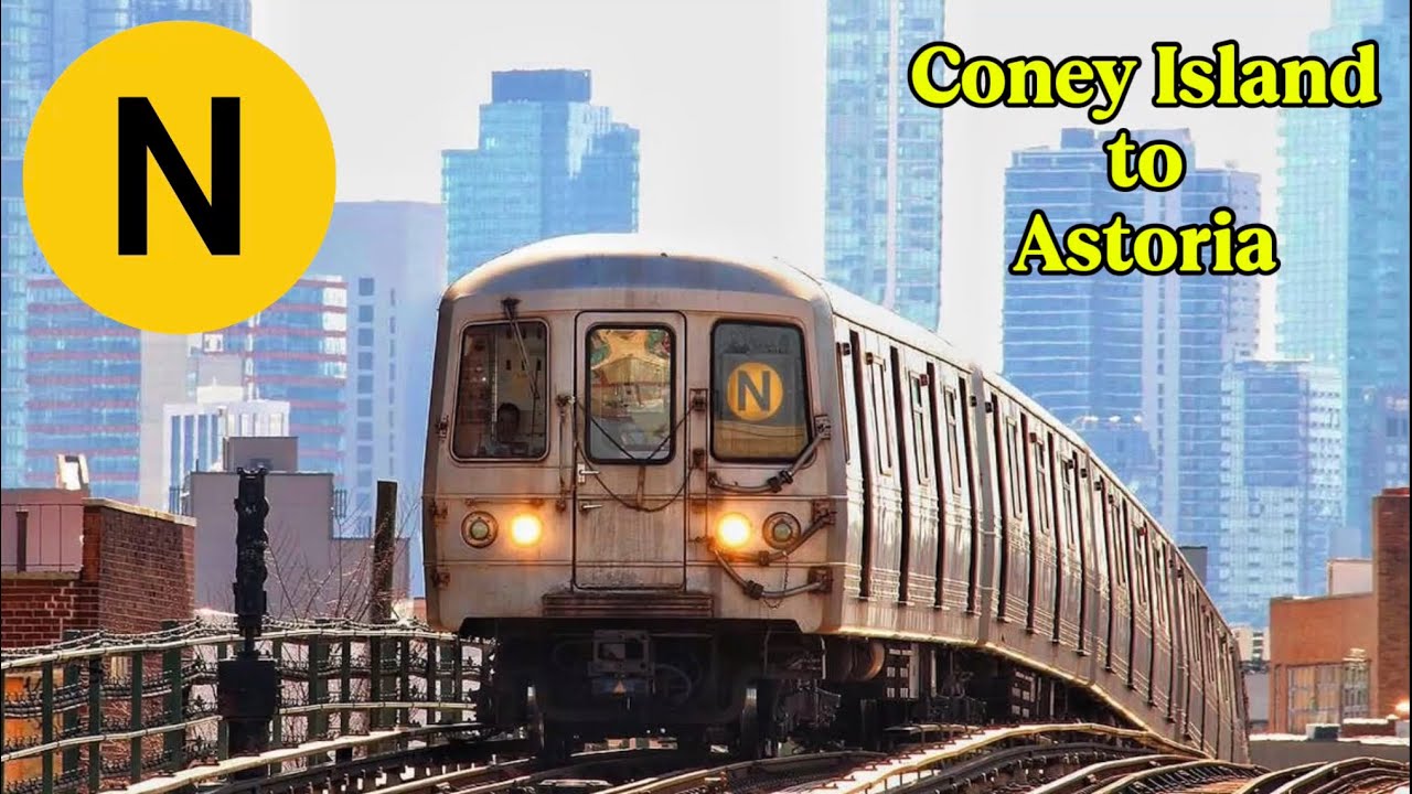 NYC Subway Timelapse ~ N Train via Broadway Express from Coney Island to Astoria-Ditmars