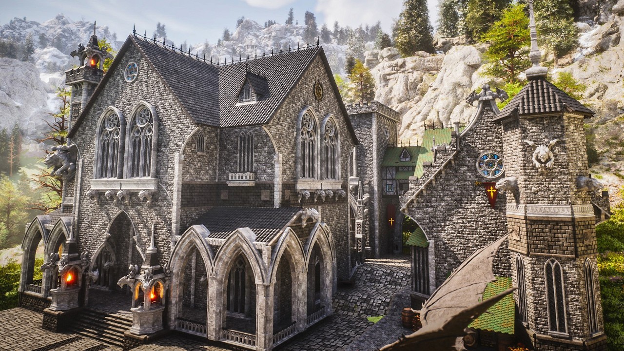 I am Building a Gothic Town in ARK: Survival Ascended