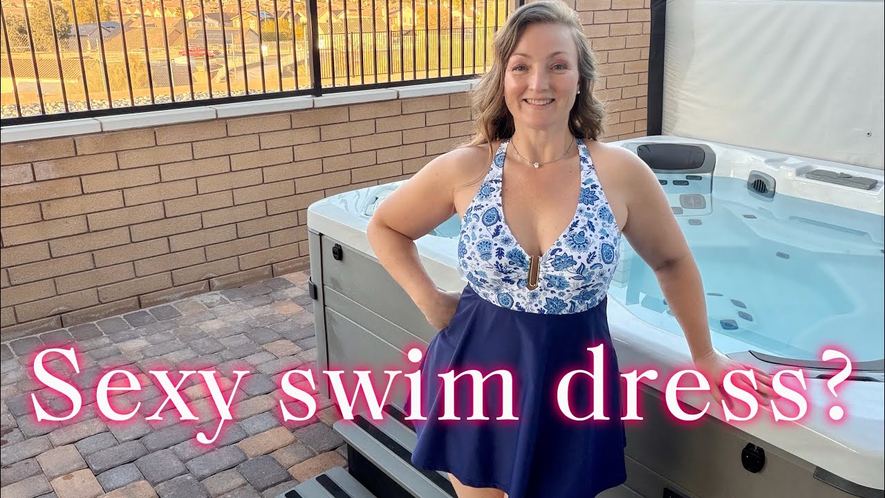 Arolina Swim Dress Review | Flattering Tummy Control One Piece for Curvy Women