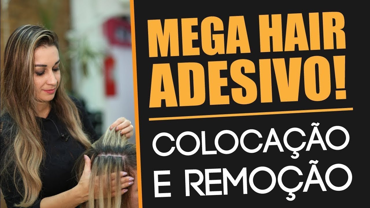 COMO FAZER A COLOCAÇÃO E REMOÇÃO DO MEGA HAIR ADESIVO - (MÉTODO INVISÍVEL)