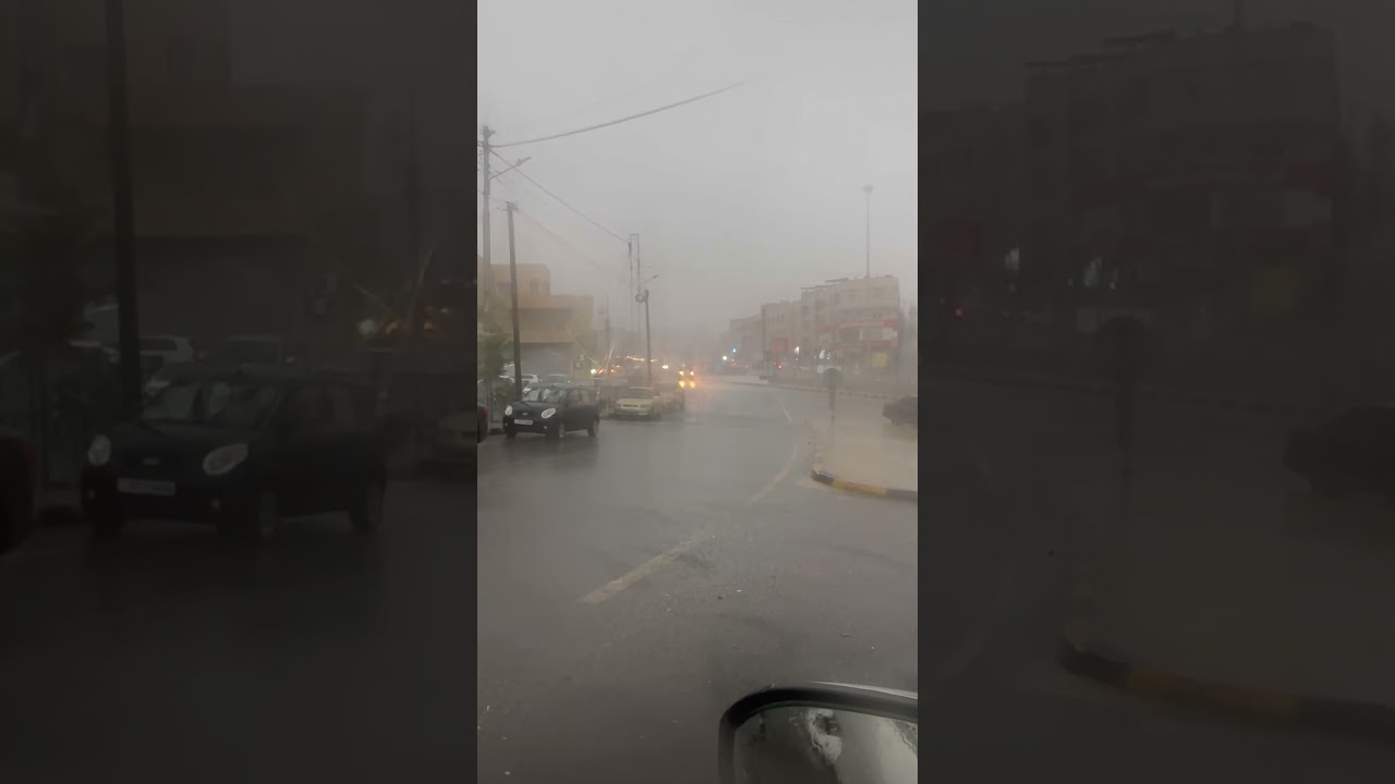 امطار غزيرة في الاردن السلط